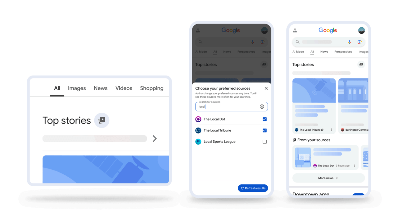 گوگل در حال آزمایش اجمالی مقالات مبتنی بر هوش مصنوعی در صفحات Google News برخی از نشریات است - Google is testing AI-powered article overviews on select publications’ Google News pages