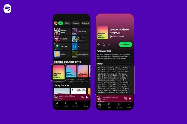 Spotify «لیست‌های پخش پیشنهادی» شخصی‌شده‌تر و مبتنی بر هوش مصنوعی را آزمایش می‌کند